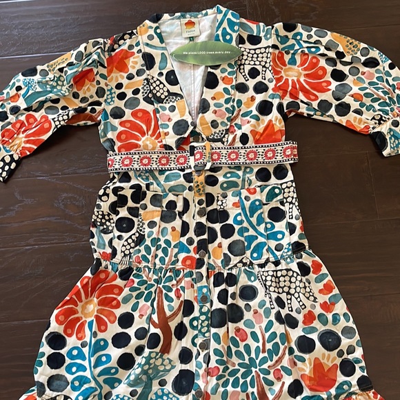 NWT FARM Rio Mushroom Forest Canvas Dress Size S - Picture 7 of 8